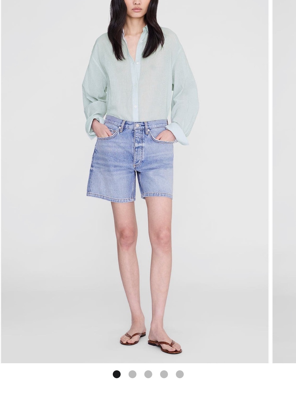 NWT Annie Bing Delaney high rise relax short in size 27